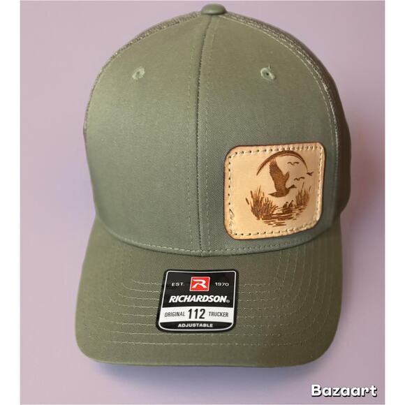 Richardson 112 Snapback Truck Cap with leather Patch - Picture 7 of 9